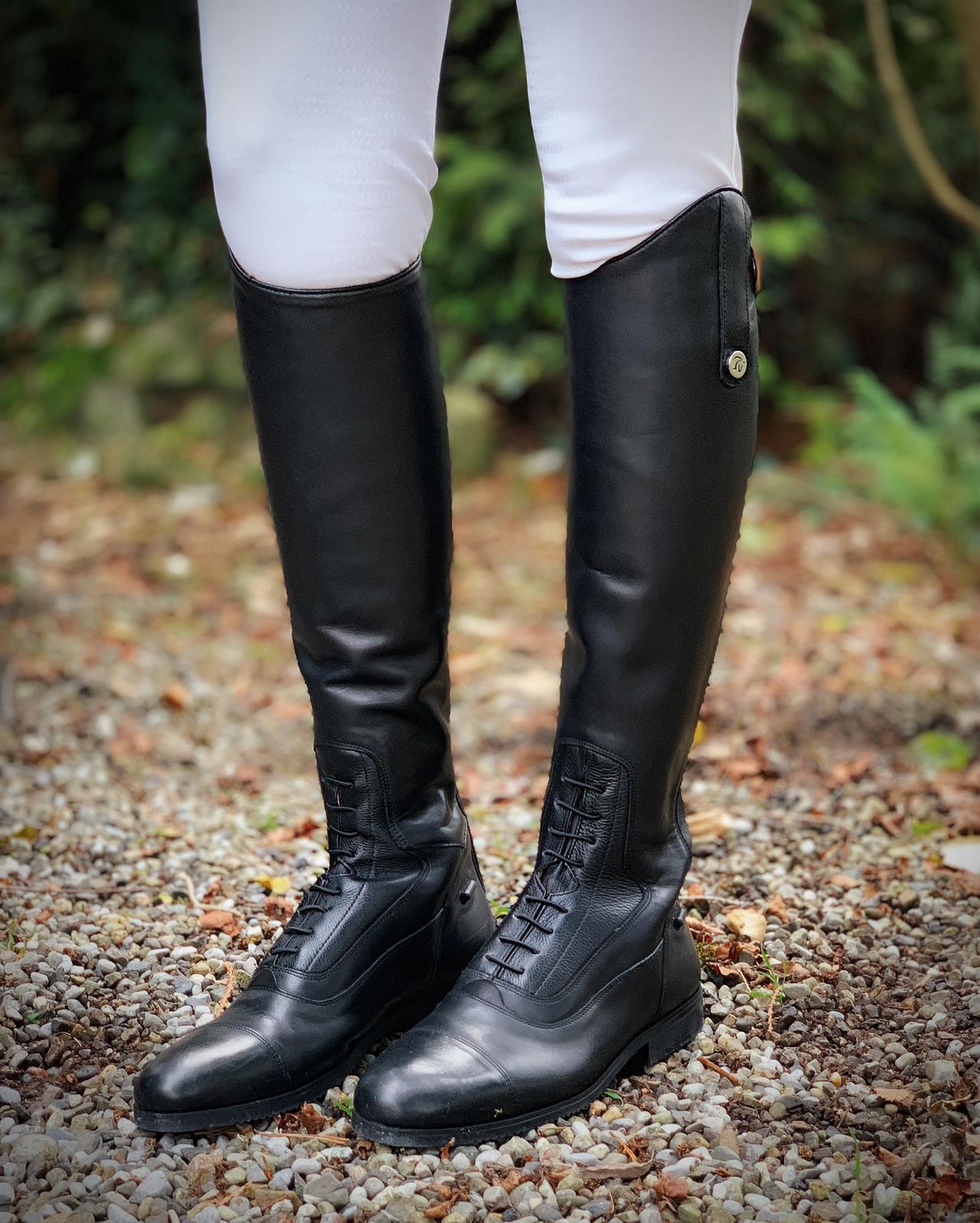 Erasmo Delta Leather Long Riding Boots 