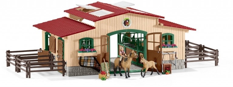 schleich horse stable with accessories