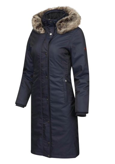 loire winter riding coat navy